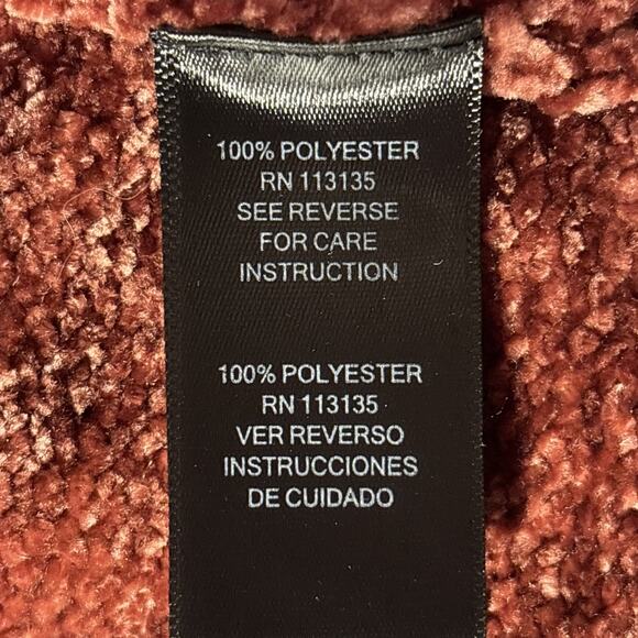 Cg.l.Cg Womens Sz 2X Rust Mock Turtleneck Neck Sweater Cozy Soft Cottagecore - Picture 5 of 7